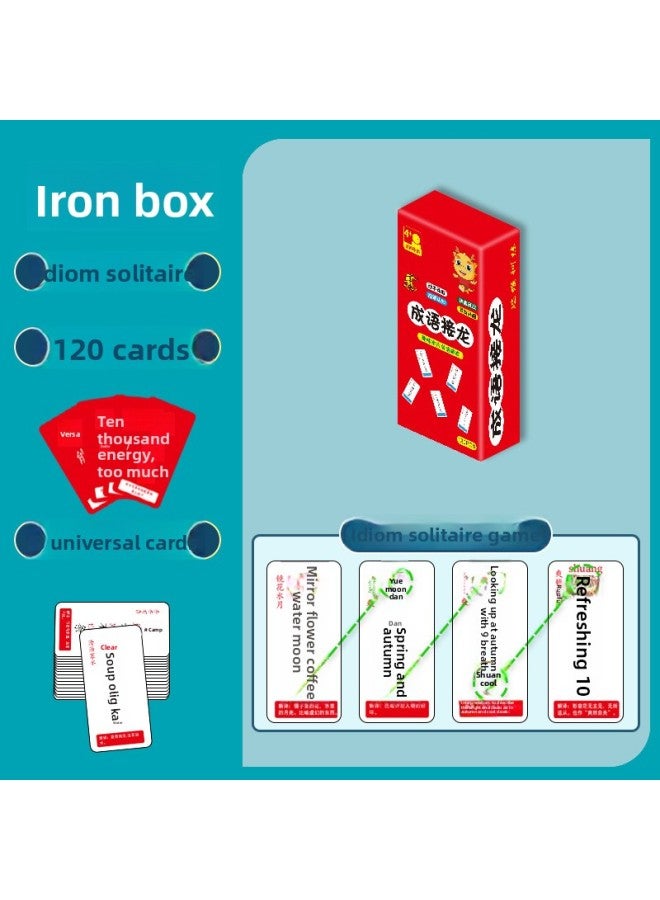 Interesting Idioms Solitaire Card Game Card Playing Cards Children Enlightenment Grade 1-6 People Teach Full Version Full Function