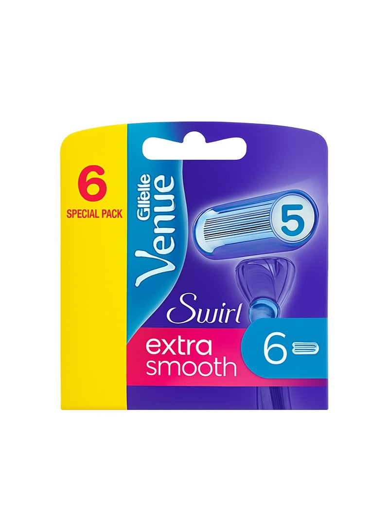 جيليت فينوس سويرل إكسترا سموث عبوة خاصة تحتوي على 6 شفرات