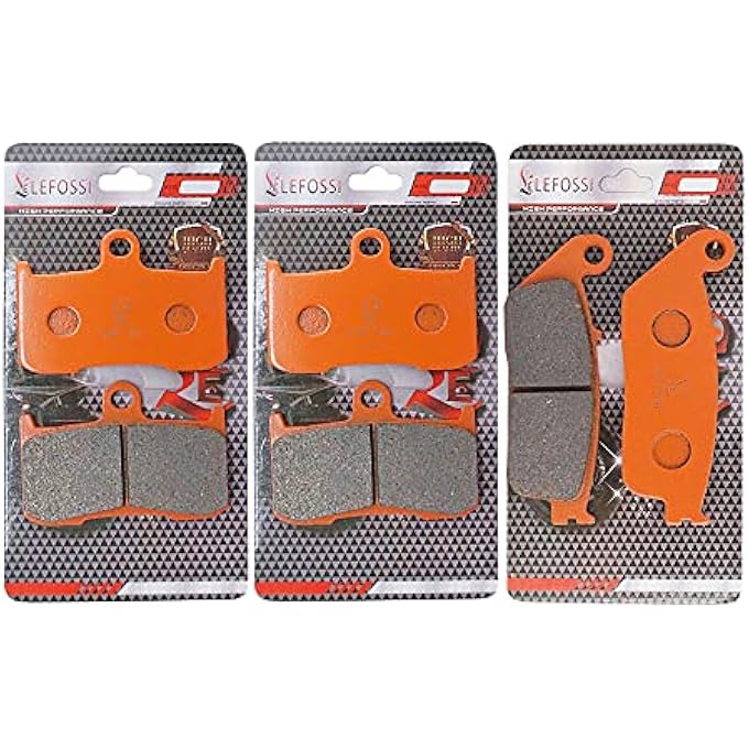 MOTORCYCLE FRONT REAR CARBON FIBER BRAKE PADS COMPATIBLE WITH INDIAN CHIEFTAN CHIEF CLASSIC VINTAGE DARK HORSE ROADMASTER 2014 2015 2016 2017 FA347F FA347F FA196R - Image 1