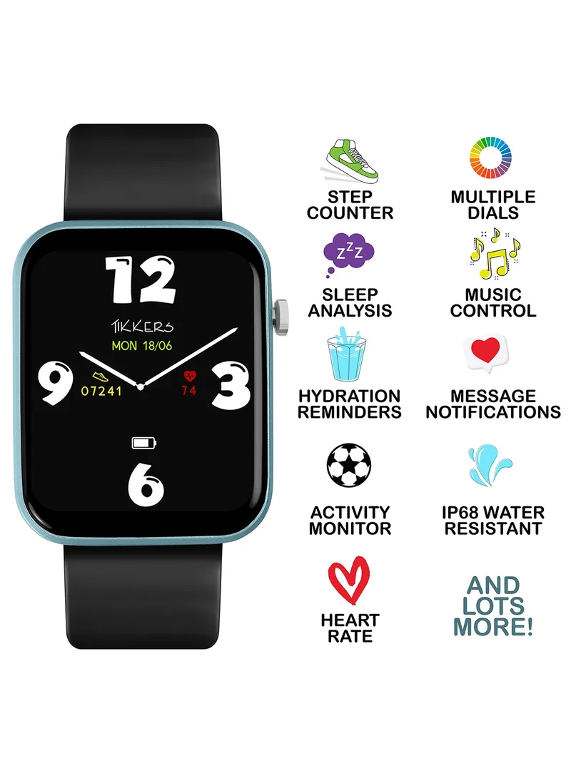 Tikkers Tikkers Smart Series 13 - Printed Blue Camo Smart Watch & Interchangeable Strap TKS13-0035-SET