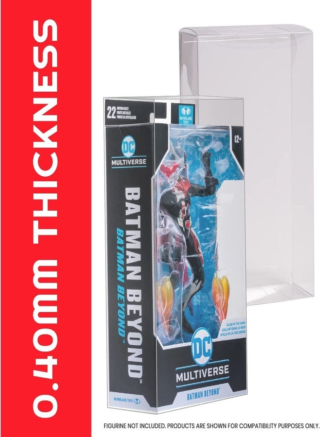 EVORETRO Action Figure Display Case Protector for McFarlane Dc Multiverse 7 in Figures, Warhammer 40k - 10 Pack - Thick 0.40mm Acid-Free PET Plastic, Sturdy, Ultra-Clear, Will Last for Years to Come - Image 4