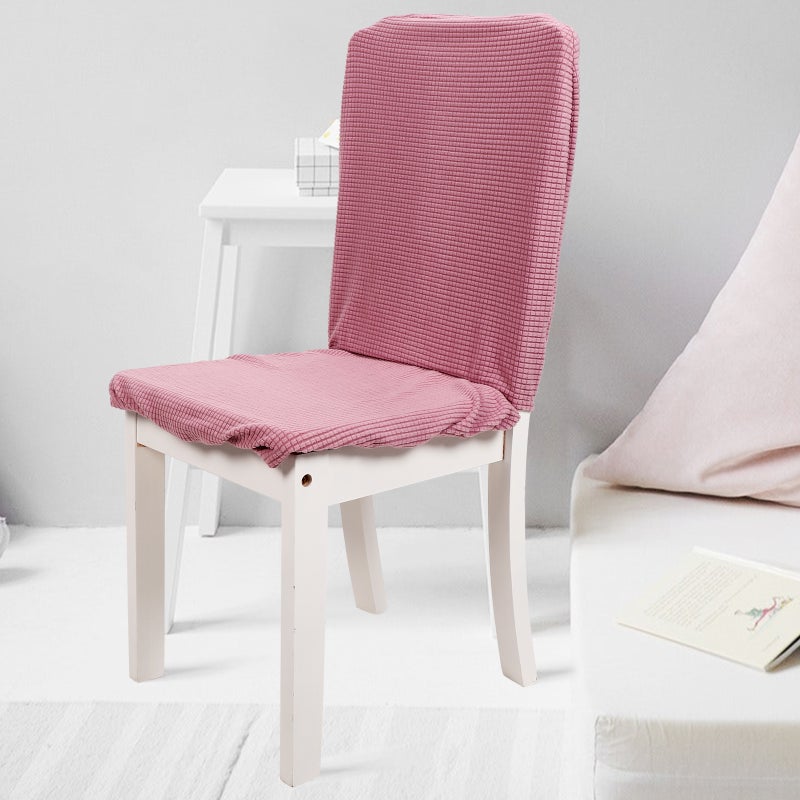 1 Set Office Chair Cover Anti-scratching Chair Cover Elastic Chair Seat And Backing Cover - Image 4
