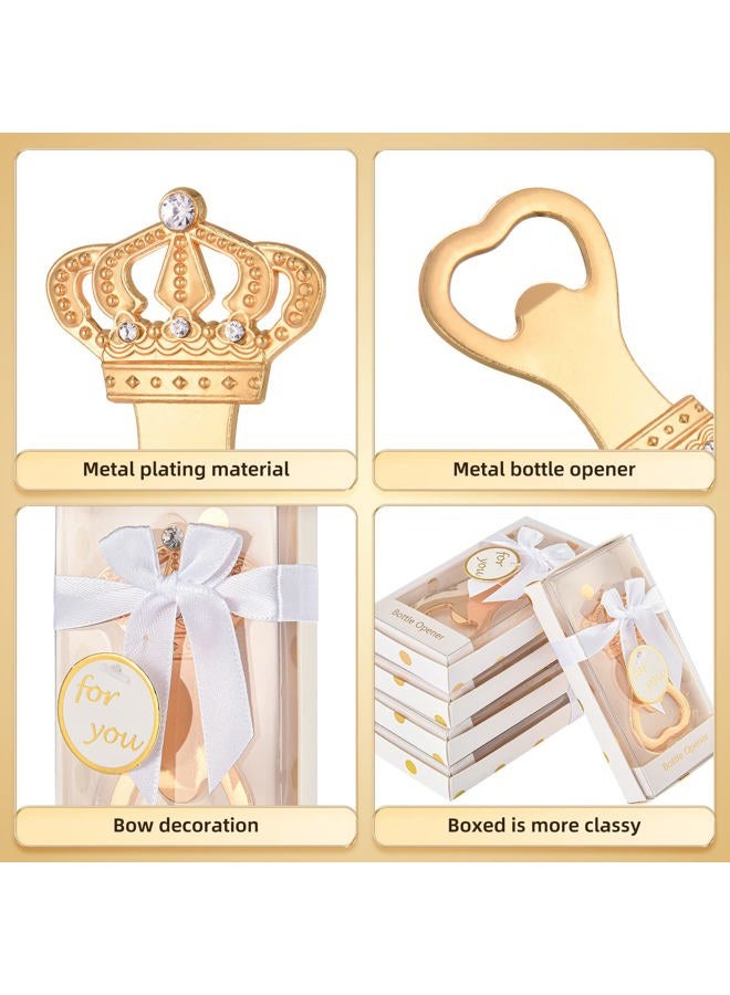 VZCBZC 50Packs Gold Crown Bottle Openers for Baby Shower, Wedding, and Birthday Party Favors - Elegant and Practical Gift for Guests - Image 3