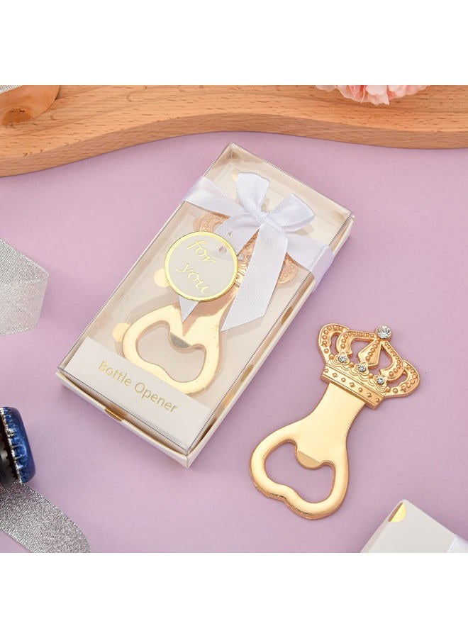 VZCBZC 50Packs Gold Crown Bottle Openers for Baby Shower, Wedding, and Birthday Party Favors - Elegant and Practical Gift for Guests - Image 5