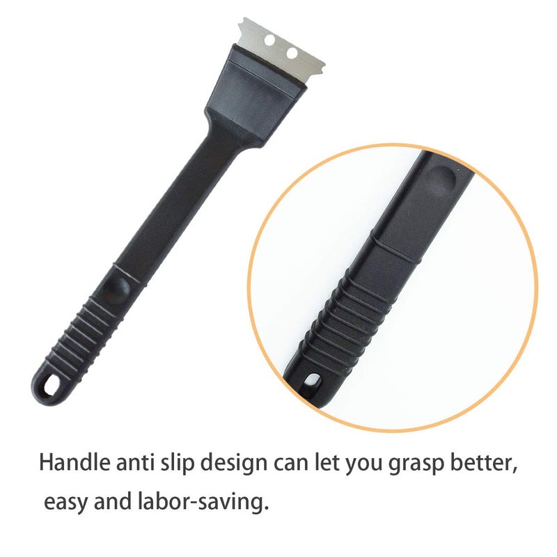 FOIBURELY Stainless Steel Bird Droppings Cleaning Brush with Scraper Birdcage Accessory Parrot Pet Cage - Image 4