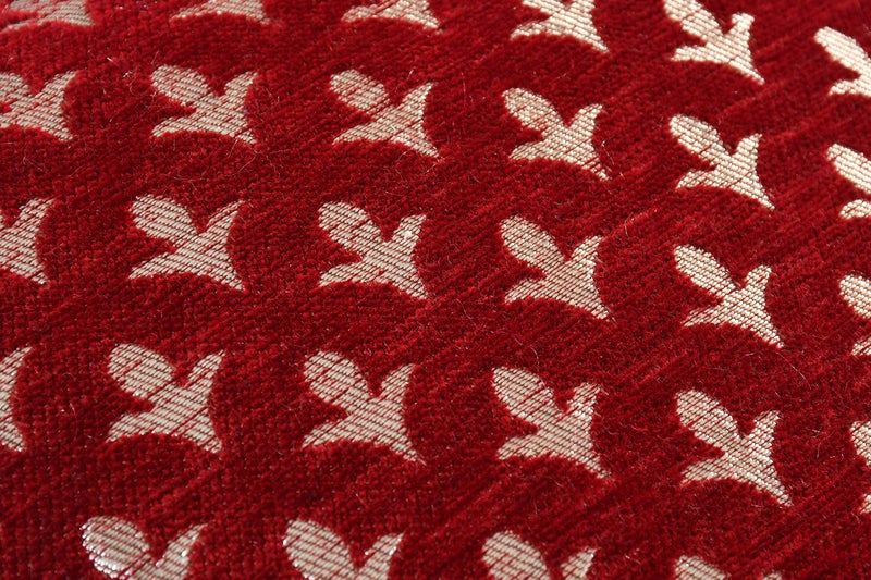 LOOMLYFE Jacquard Geomteric Cushion Covers 16 Inch X 16 Inch Set Of 5 Ethnic Motifs 240 TC Cushion Covers,Design- Star,Color- Maroon - Image 4