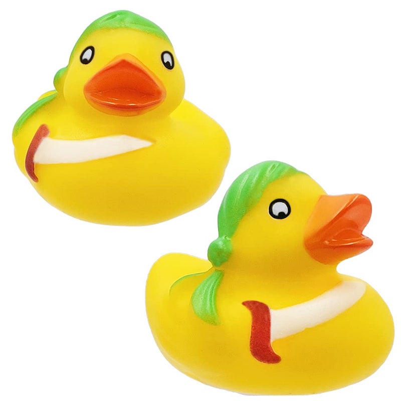 The Dreidel Company Halloween Pirate Rubber Duck Toy Six Duckies for Kids, Bath Birthday Projects Gifts Baby Showers Classroom Summer Beach and Pool Activity Party Favors, 2" (6-Pack) - Image 4