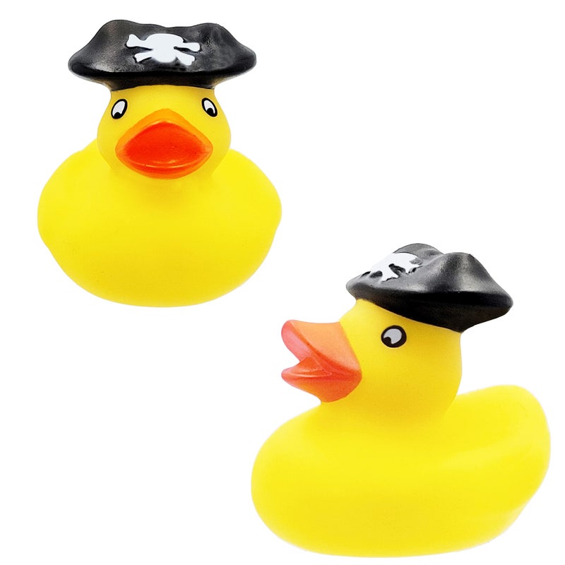 The Dreidel Company Halloween Pirate Rubber Duck Toy Six Duckies for Kids, Bath Birthday Projects Gifts Baby Showers Classroom Summer Beach and Pool Activity Party Favors, 2" (6-Pack) - Image 5