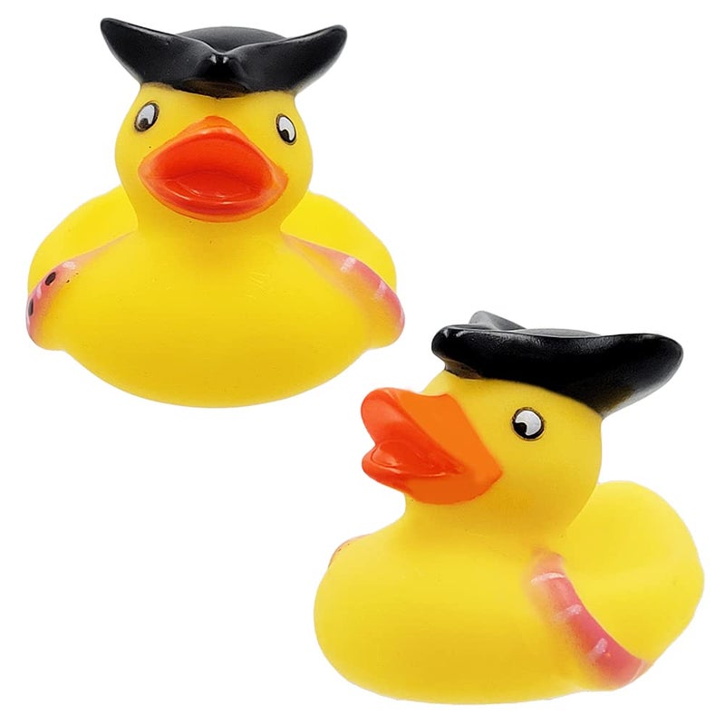 The Dreidel Company Halloween Pirate Rubber Duck Toy Six Duckies for Kids, Bath Birthday Projects Gifts Baby Showers Classroom Summer Beach and Pool Activity Party Favors, 2" (6-Pack) - Image 3