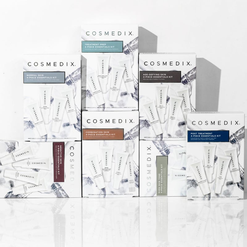 COSMEDIX Starter Kit | Four-Piece Travel Size Kit | Features Bestselling Skin Solutions | Includes Gentle Face Cleanser, Skin Treatment Serum, Exfoliator & Moisturizer, All Skin Types, Cruelty Free - Image 5