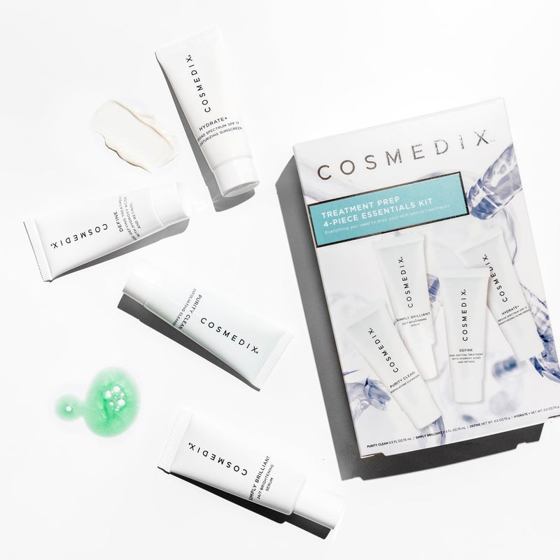 COSMEDIX Starter Kit | Four-Piece Travel Size Kit | Features Bestselling Skin Solutions | Includes Gentle Face Cleanser, Skin Treatment Serum, Exfoliator & Moisturizer, All Skin Types, Cruelty Free - Image 2