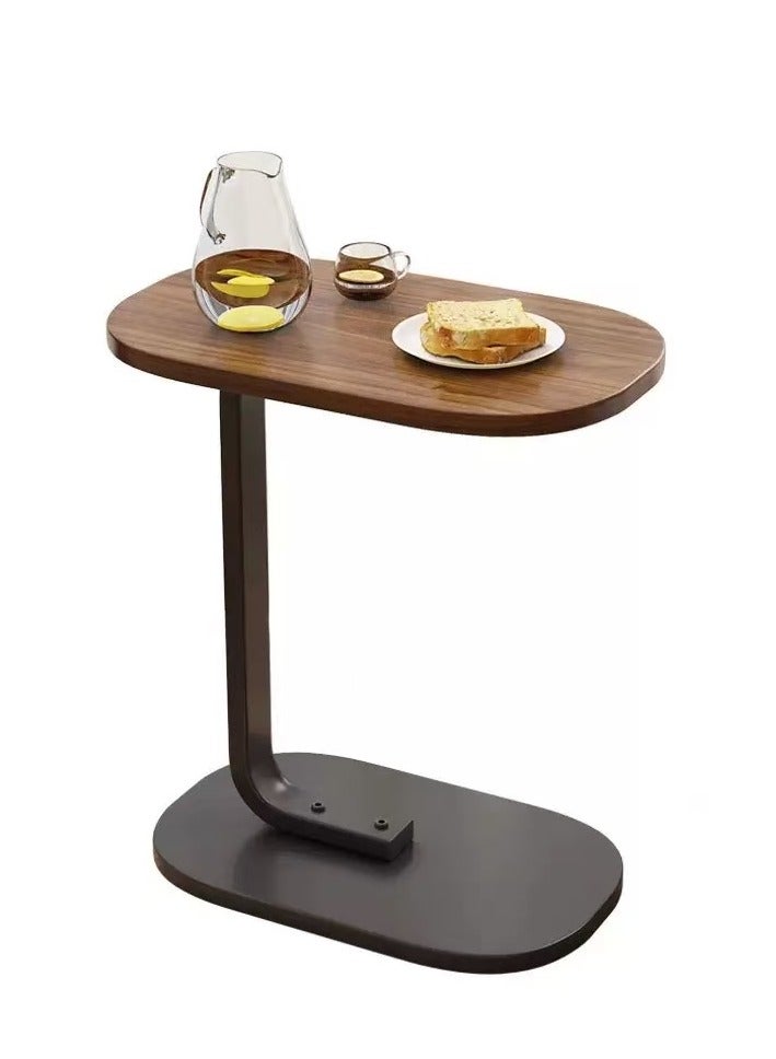 هوتس يو أيه إي طاولة جانبية صغيرة ، طاولة نهاية على شكل C للأريكة والسرير ، طاولة علبة التلفزيون مع إطار معدني للأريكة ، غرفة المعيشة ، غرفة النوم 45 * 30 * 63 سم - Image 1