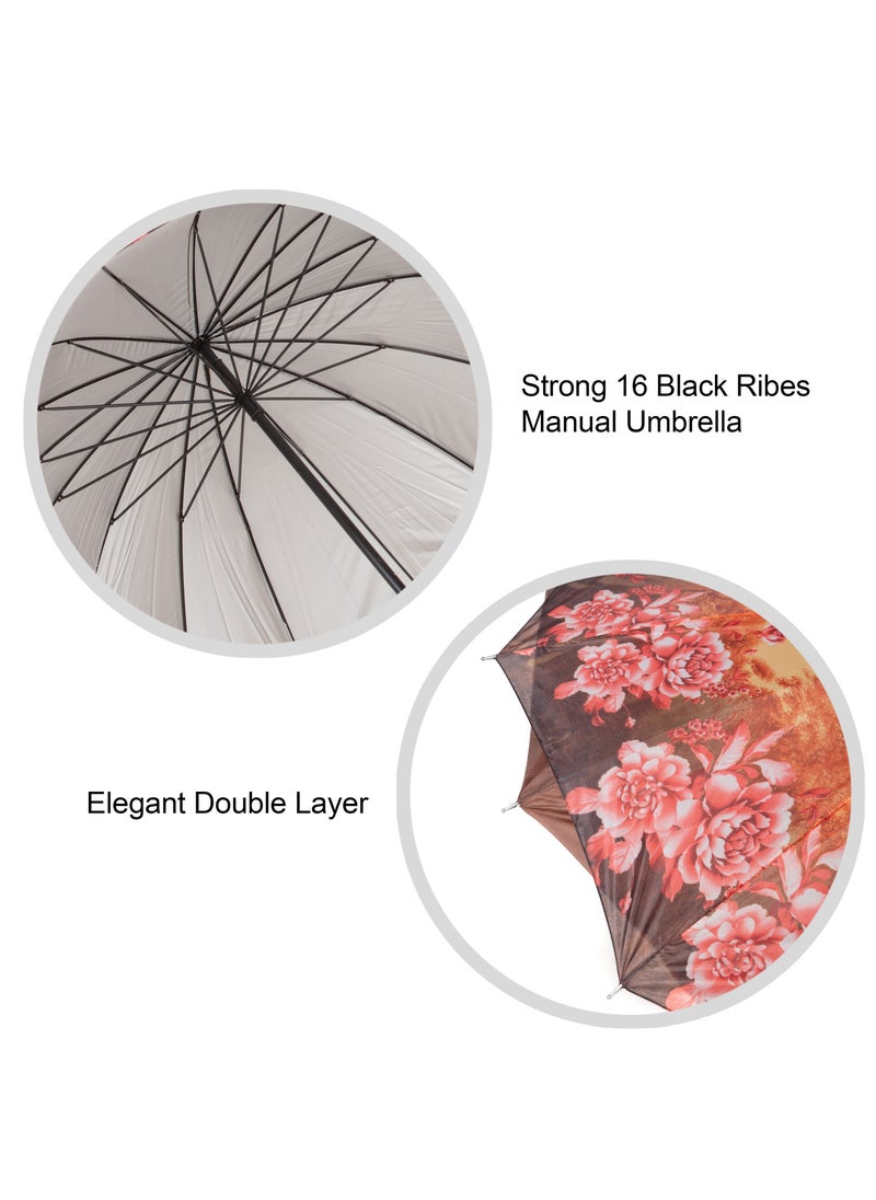 Umbrella with Sun Protection, Portable Lightweight, Windproof Umbrella With UV Protection and Rain