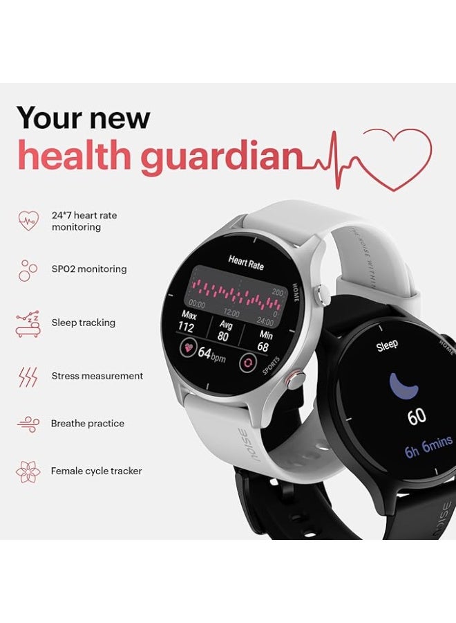 Noise Twist Round dial Smart Watch with Bluetooth Calling, 1.38" TFT Display, up-to 7 Days Battery, 100+ Watch Faces, IP68, Heart Rate Monitor, Sleep Tracking (Jet Black) - Image 2