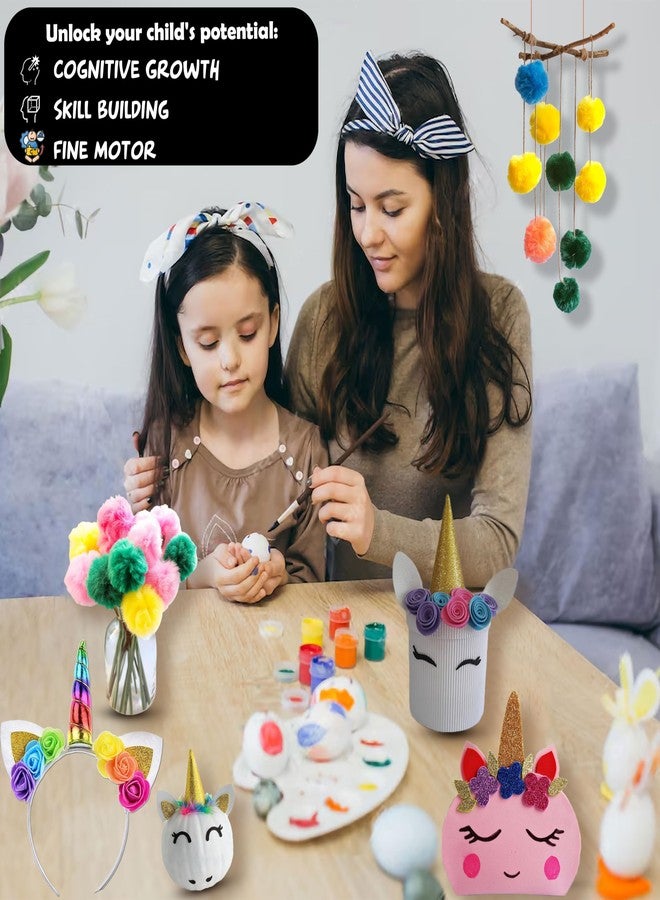STEMTICS Unicorn Craft Set | DIY Craft Kit for Girls Age 5 to 12 | Unicorn Gift Set, Jewelry Making, Origami, Craft Projects | Perfect Unicorn Birthday Gift, Return Gift for Kids - Image 3