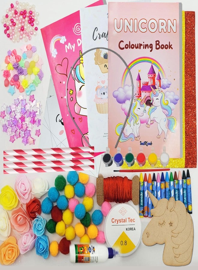 STEMTICS Unicorn Craft Set | DIY Craft Kit for Girls Age 5 to 12 | Unicorn Gift Set, Jewelry Making, Origami, Craft Projects | Perfect Unicorn Birthday Gift, Return Gift for Kids - Image 2