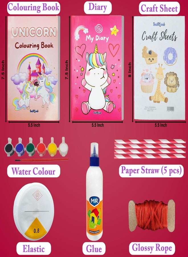 STEMTICS Unicorn Craft Set | DIY Craft Kit for Girls Age 5 to 12 | Unicorn Gift Set, Jewelry Making, Origami, Craft Projects | Perfect Unicorn Birthday Gift, Return Gift for Kids - Image 4