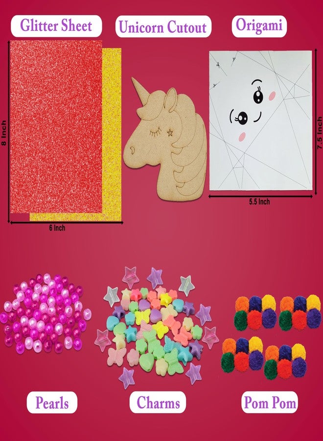 STEMTICS Unicorn Craft Set | DIY Craft Kit for Girls Age 5 to 12 | Unicorn Gift Set, Jewelry Making, Origami, Craft Projects | Perfect Unicorn Birthday Gift, Return Gift for Kids - Image 5