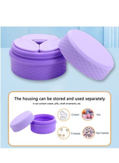 Excefore Travel Containers for Toiletries, Mini Portable Refillable Empty Silicone Cream Jars  for Toiletries Hand Face Cream  - Image 5