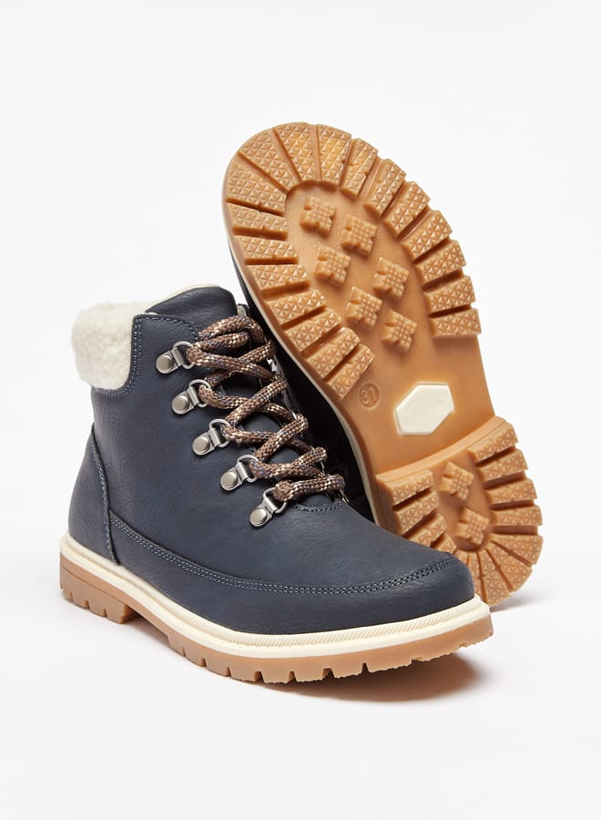 Mister Duchini Boys Solid High Ankle Boots with Zip Closure - Image 4