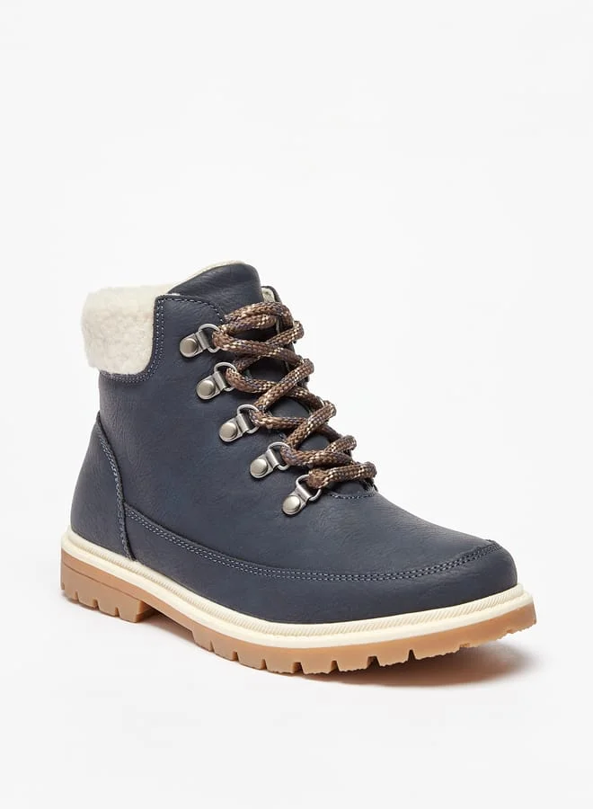 سيد دوتشيني أحذية بوت للأولاد بكعب عالٍ بسحاب