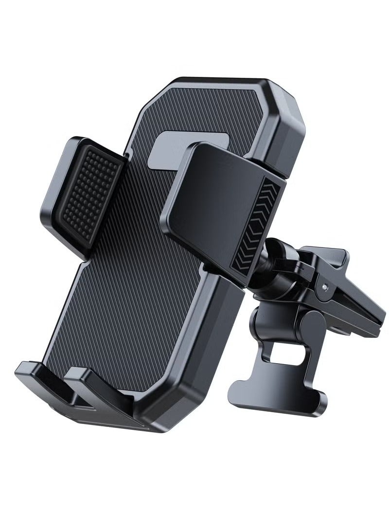 Car Mobile Phone Holder, Anti-shake Mobile Phone Holder with Silicone Lock Design, Easy to Install, Compatible with All Phones  - Image 1