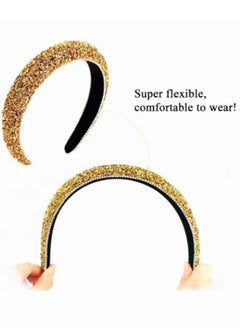 Ant Rhinestone Headband for Women Girls Fashion Head Band Thick Padded Headband Bling Glitter Sparkly Diamond Headband Hair Accessorie  - Image 3