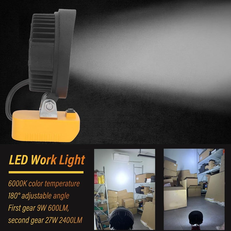 [Rare find] 27W LED Work Light and Portable Lamp Compatible with DCB200 DCB201 DCB203 DCB204 DCB206 18V Lithium Ion Batteries - 2400 Lumens 6000K Aluminum Alloy Lighting for 14-22V Systems Brand new goods batch Excellent buyer feedback Only few left in stock Discounted price Rare find Excellent value for money Premium for daily use Quality guaranteed Discount for all Quick delivery Riyadh Jeddah Wear resistant Limited availability Customer exclusive price Limited stock Top pick for Saudi summer Limited remaining units End season clearance High durability Popular across Saudi cities Loved by thousands of buyers Easy for adults & kids Designed for KSA market Customized for Gulf demands Fit all Gulf countries - Image 3