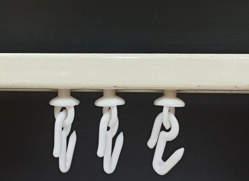 FAPBADRI Plastic Runner / Slider for C Channel / Curtain Track with Plastic Hooks - 50 Pieces - Image 5