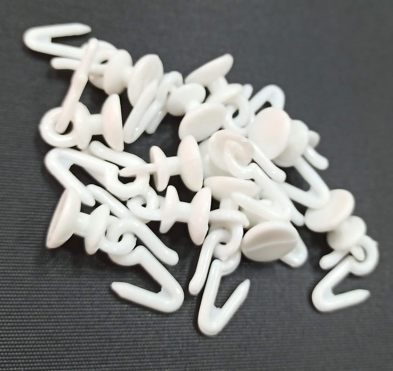 FAPBADRI Plastic Runner / Slider for C Channel / Curtain Track with Plastic Hooks - 50 Pieces - Image 3