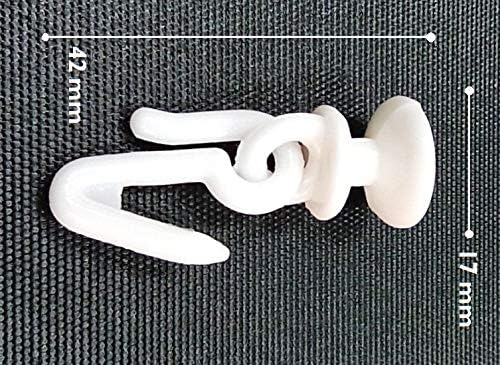 FAPBADRI Plastic Runner / Slider for C Channel / Curtain Track with Plastic Hooks - 50 Pieces - Image 4