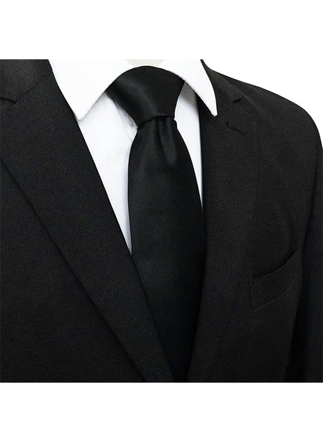 ربطة عنق ملونة صلبة للرجال لأغراض الأعمال وحفلات الزفاف - Image 3