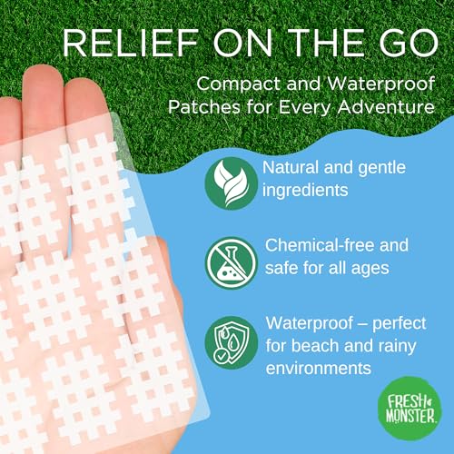 Fresh Monster Bug Bite Itch Relief Patches - for Mosquito & Other Insect Bites, Instant Bug Bite Relief for Kids & Adults, Natural & Toxin-Free, 45 Count - Image 3
