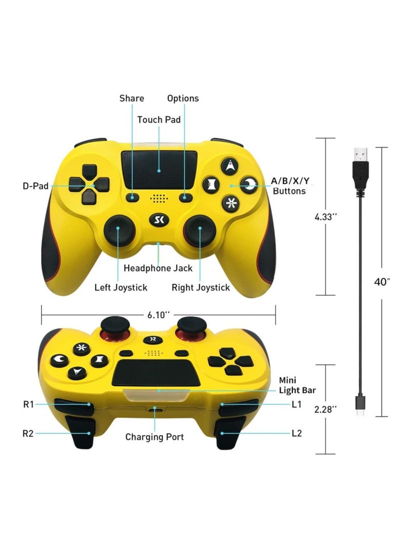 ISHAKO - Wireless Game Controller  Double Shock  Gamepad with Touch Pad High Precision Controller for Ps four Ps pro four - Image 1