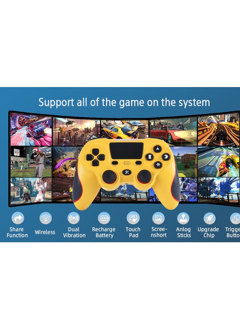 ISHAKO - Wireless Game Controller  Double Shock  Gamepad with Touch Pad High Precision Controller for Ps four Ps pro four - Image 1