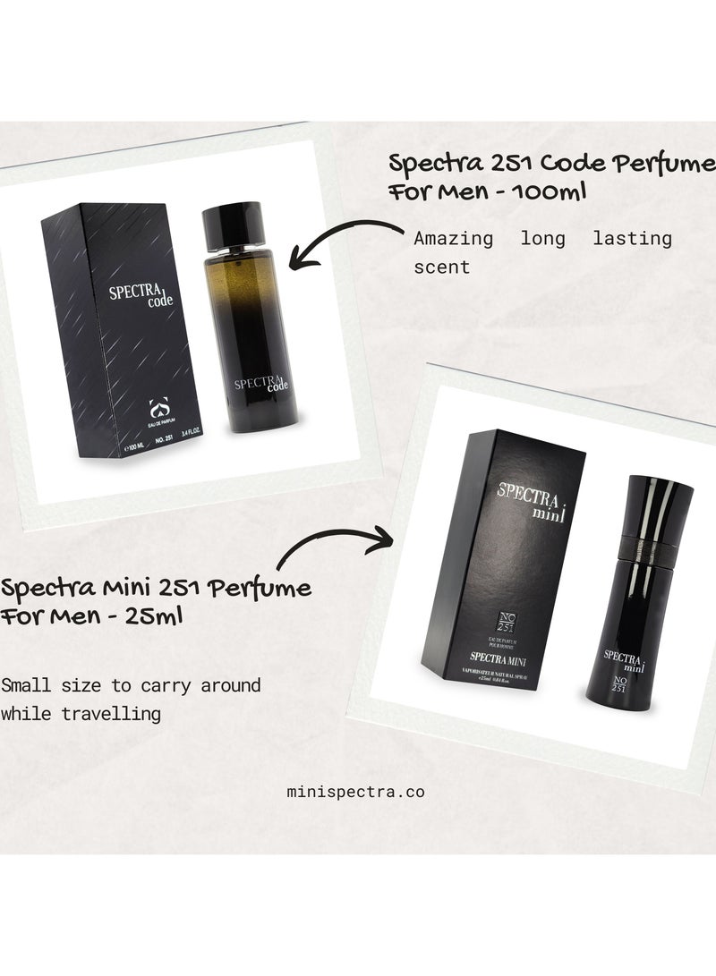 سبكترا 251 كود او دي بارفيوم للرجال - 100مل - Image 4