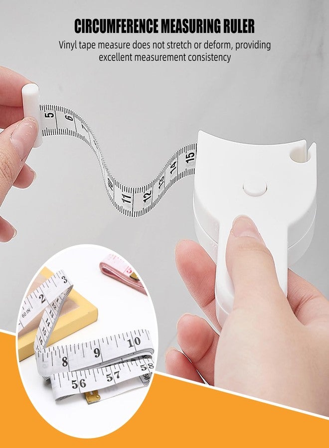 Hession 60 Inch/150cm Body Tape Measure with Soft Tape, Automatic Retract, Lock Pin and Push-Button Retract - Image 2