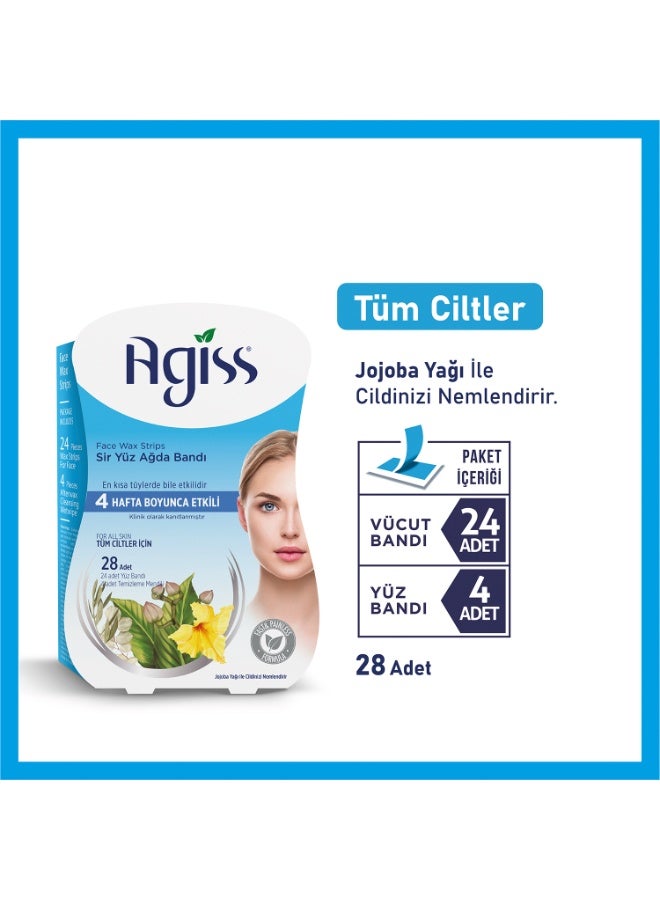 Agiss Face Wax Strips for All Type Skin with Moringa Oil | Ready-to-Use Cold Wax | Long-Lasting Hair Removal up to 4 Weeks | Hypoallergenic & Dermatologically Tested - Image 2