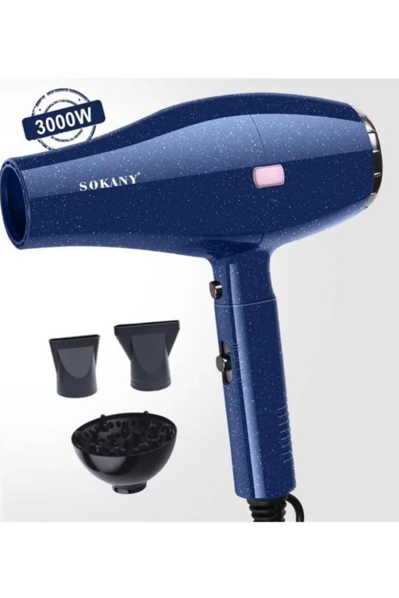 sokany SK-2227 Hair Dryer 2 Speeds And 2 Heating 3000W - Image 3