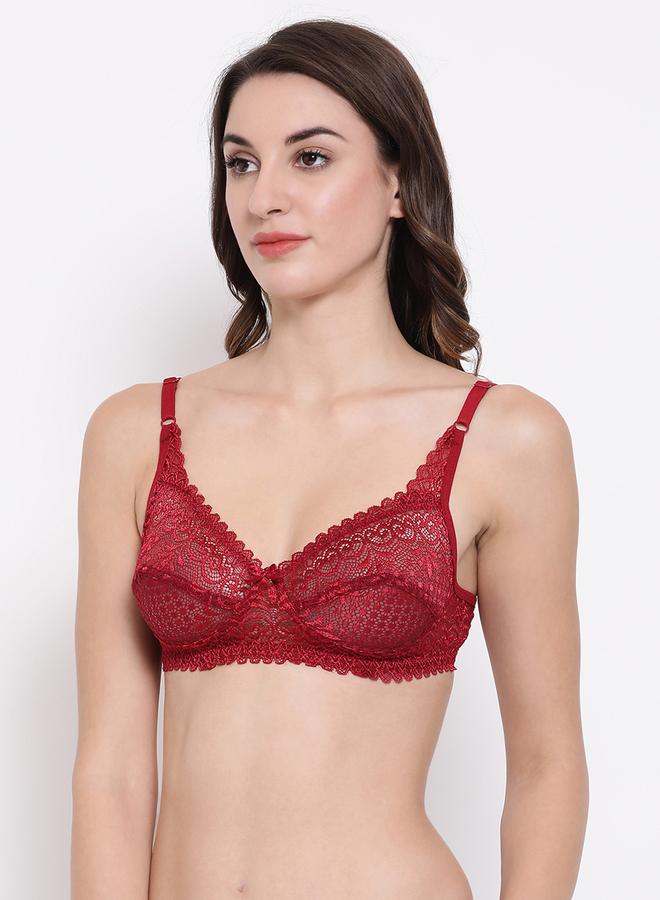 Clovia Pack of 2 - Lace Non-Padded Non-Wired Full Cup Bra - Image 3