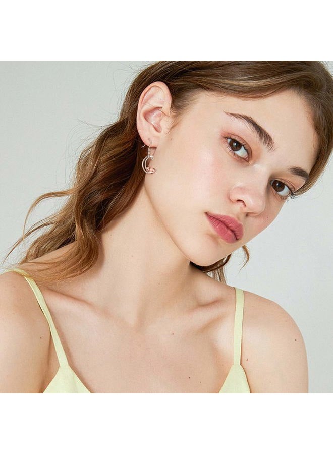 ONEFINITY Sterling Silver Fox/Frog Earrings for Women Origami Fox/Frog Moon Dangling Dangle Drop Earrings for Women Mom - Image 2