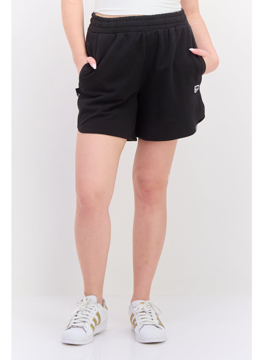 PUMA Women Sportswear Fit Pull-On Drawstring Shorts, Black  - Image 1
