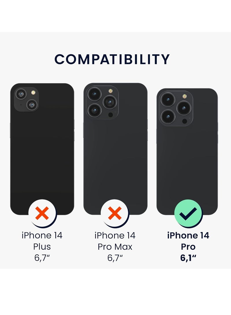 ELTRAZONE 5-in-1 Clear Case Kit for Apple iPhone 14 Pro – Includes Screen & Camera Protectors - Image 2