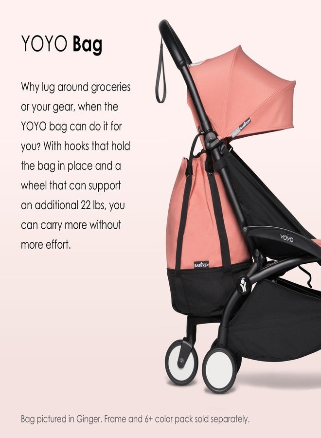 بيبي زين حقيبة Babyzen YOYO، لون النعناع - توفر مساحة تخزين إضافية ومتينة على عربة الأطفال YOYO - تتضمن قاعدة عجلات وخطافات - Image 2