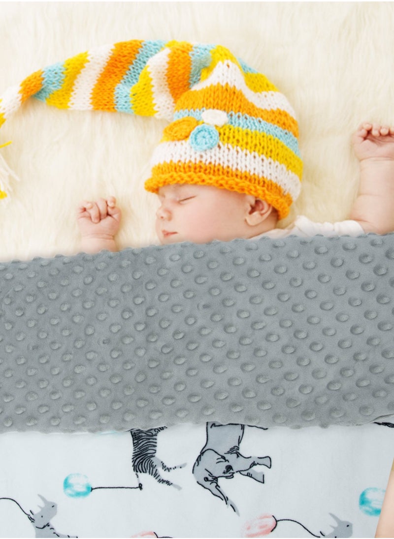 Miracle Baby - Kids Baby Blankets Newborn Plush Blankets  Cartoon Print Fleece Soft Receiving Blankets Bedding Quilt for Toddlers 75*100CM - Image 1