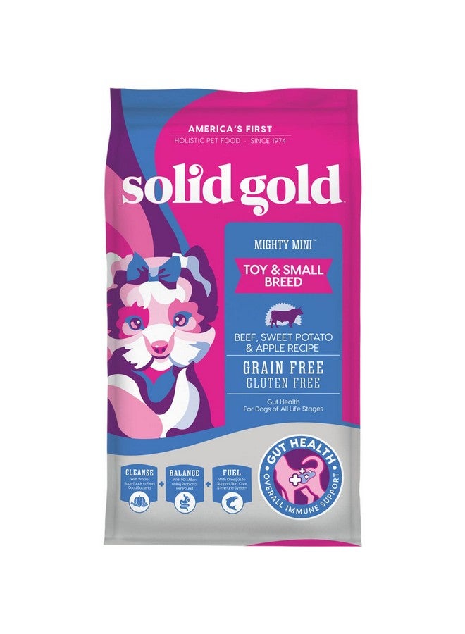 Solid Gold Dry Dog Food Small Breeds - Made with Real Beef - Grain & Gluten Free Small Breed Dog Food - 4 LB Bag - Image 1