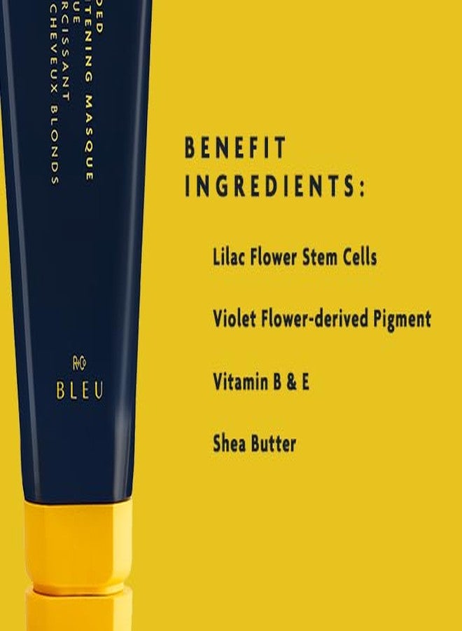 R+Co BLEU Blonded Brightening Masque - Repairs and Revives Dull, Yellowed Blondes, Hydrates, Neutralizes Yellow Undertones, Restores Shine, Adds Strength, 5 oz - Image 2