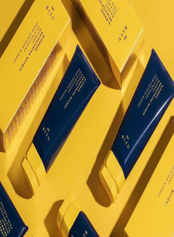 R+Co BLEU Blonded Brightening Masque - Repairs and Revives Dull, Yellowed Blondes, Hydrates, Neutralizes Yellow Undertones, Restores Shine, Adds Strength, 5 oz - Image 5