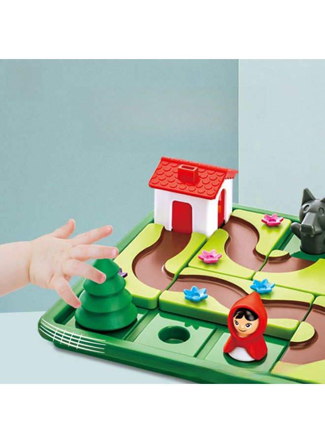 Little Red Riding Hood And Big Gray Wolf Educational Desktop Toys Little Cute Egg Logic Parent-child Game Thinking Early Education Educational Toys-Color:Little Red Riding Hood 【chinese】 - Image 4