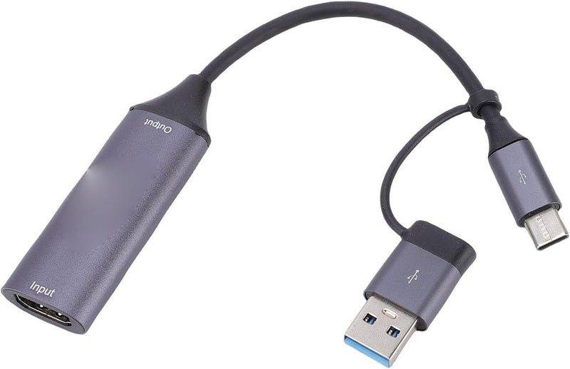 وزن معتدل بطاقة التقاط الفيديو، 4K 30Hz 1080P 60FPS HDMI إلى USB 3.0 من النوع C، مسافة نقل طويلة، مخصصة للألعاب والبث المباشر وتسجيل الفيديو تصميم عملي شائع بالسعودية - Image 1